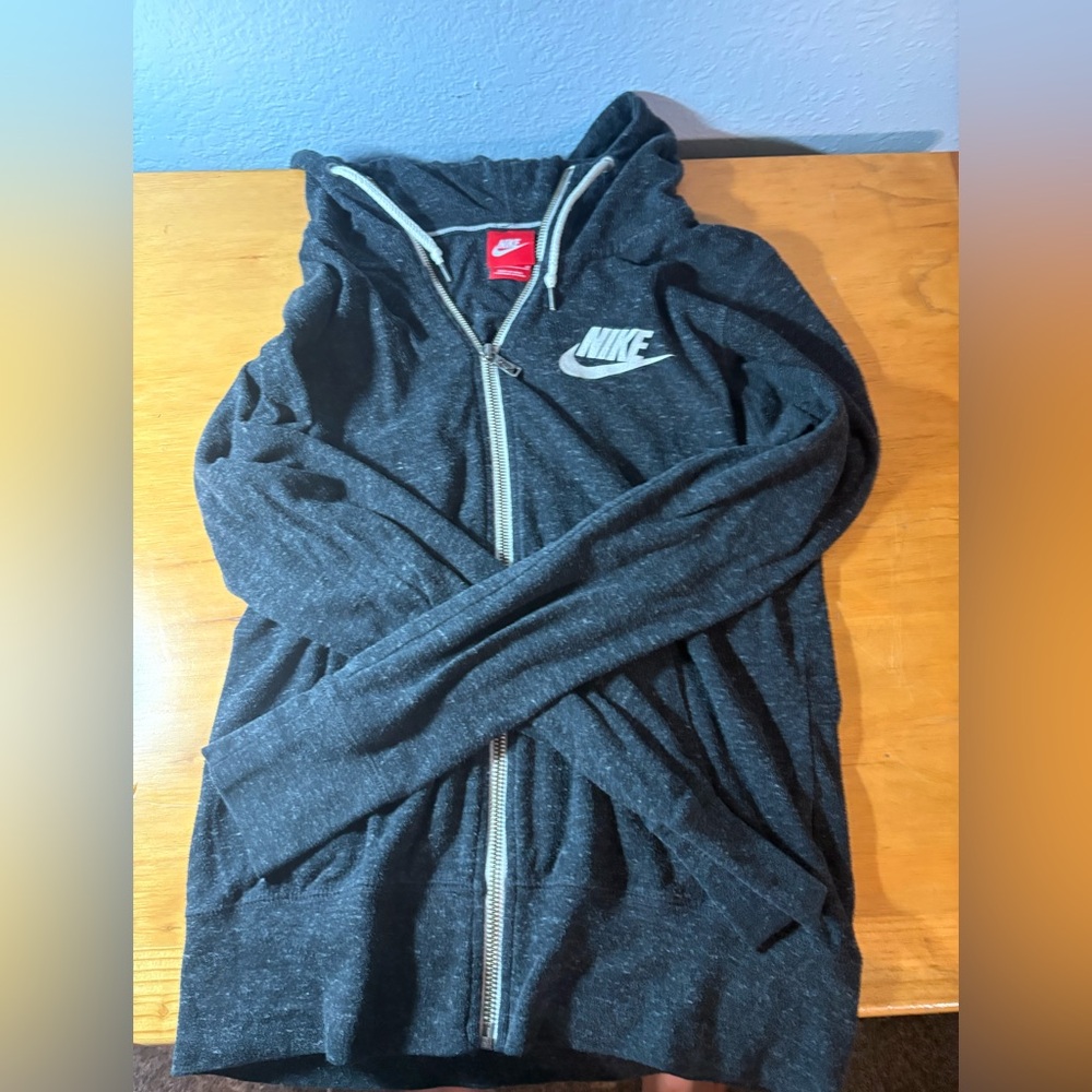 Nike Gray Athletic Zip-Up Jacket